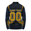 West Coast Eagles Long Sleeve Polo Shirt Spirit Warriors Of The Game
