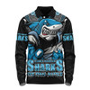 Cronulla-Sutherland Sharks Long Sleeve Polo Shirt Final Clash Battle Edition