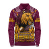 Brisbane Broncos Long Sleeve Polo Shirt Final Clash Battle Edition