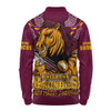 Brisbane Broncos Long Sleeve Polo Shirt Final Clash Battle Edition