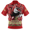 Redcliffe Dolphins Zip Polo Shirt Final Clash Battle Edition