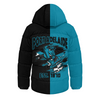 Port Adelaide Hooded Padded Jacket Warrior's Heart Ignites