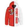 Sydney Swans Hooded Padded Jacket Warrior's Heart Ignites