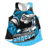 Cronulla-Sutherland Sharks Women Racerback Singlet Chasing Victory 2025 Final Series Pride