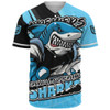 Cronulla-Sutherland Sharks Baseball Shirt Chasing Victory 2025 Final Series Pride Cronulla-Sutherland Sharks Baseball Shirt Chasing Victory 2025 Final Series Pride