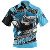 Cronulla-Sutherland Sharks Zip Polo Shirt Chasing Victory 2025 Final Series Pride