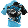 Cronulla-Sutherland Sharks Zip Polo Shirt Chasing Victory 2025 Final Series Pride