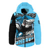 Cronulla-Sutherland Sharks Hooded Padded Jacket Chasing Victory 2025 Final Series Pride