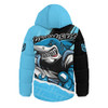 Cronulla-Sutherland Sharks Hooded Padded Jacket Chasing Victory 2025 Final Series Pride