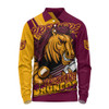 Brisbane Broncos Long Sleeve Polo Shirt Chasing Victory 2025 Final Series Pride