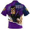 Melbourne Storm Zip Polo Shirt Chasing Victory 2025 Final Series Pride