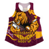 Brisbane Broncos Women Racerback Singlet Battle For Glory Rugby Finals Edition