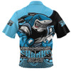 Cronulla-Sutherland Sharks Zip Polo Shirt Battle For Glory Rugby Finals Edition Cronulla-Sutherland Sharks Zip Polo Shirt Battle For Glory Rugby Finals Edition