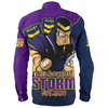 Melbourne Storm Long Sleeve Shirt Battle For Glory Rugby Finals Edition