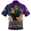 Melbourne Storm Zip Polo Shirt Battle For Glory Rugby Finals Edition