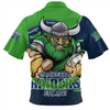 Canberra Raiders Zip Polo Shirt Battle For Glory Rugby Finals Edition