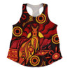 Indigenous Australian Aboriginal Women Racerback Singlet Echoes Of The Dreaming