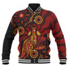 Indigenous Australian Aboriginal Baseball Jacket Echoes Of The Dreaming