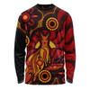 Indigenous Australian Aboriginal Long Sleeve T-shirt Echoes Of The Dreaming Indigenous Australian Aboriginal Long Sleeve T-shirt Echoes Of The Dreaming