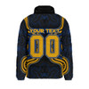 Indigenous Australian Aboriginal Padded Jacket Warrior's Heart Ignites