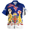 New South Wales Hawaiian Shirt Power Pride And Heritage Crest