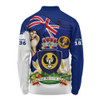 South Australia Long Sleeve Polo Shirt Power Pride And Heritage Crest