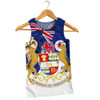 Tasmania Men Singlet Power Pride And Heritage Crest