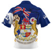 Tasmania Zip Polo Shirt Power Pride And Heritage Crest