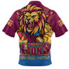 Brisbane Lions Zip Polo Shirt Final Clash Battle Edition