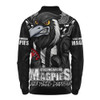 Collingwood Long Sleeve Polo Shirt Final Clash Battle Edition
