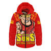Gold Coast SUNS Hooded Padded Jacket Final Clash Battle Edition Gold Coast SUNS Hooded Padded Jacket Final Clash Battle Edition