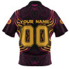 Brisbane Lions Zip Polo Shirt Spirit Warriors Of The Game