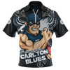 Carlton Zip Polo Shirt Spirit Warriors Of The Game