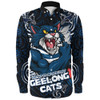 Geelong Cats Long Sleeve Shirt Spirit Warriors Of The Game Geelong Cats Long Sleeve Shirt Spirit Warriors Of The Game