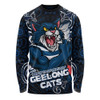 Geelong Cats Long Sleeve T-shirt Spirit Warriors Of The Game