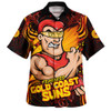 Gold Coast SUNS Hawaiian Shirt Spirit Warriors Of The Game