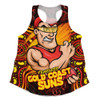 Gold Coast SUNS Women Racerback Singlet Spirit Warriors Of The Game