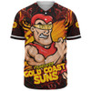 Gold Coast SUNS Baseball Shirt Spirit Warriors Of The Game