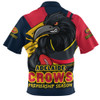 Adelaide Crows Zip Polo Shirt Australian Football Finals Premiership Spirit