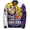 Fremantle Bomber Jacket Australian Football Finals Premiership Spirit Fremantle Bomber Jacket Australian Football Finals Premiership Spirit