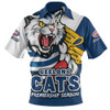 Geelong Cats Zip Polo Shirt Australian Football Finals Premiership Spirit