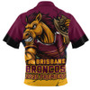 Brisbane Broncos Zip Polo Shirt Unleash Power In The Ultimate Battle
