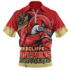 Redcliffe Dolphins Zip Polo Shirt Unleash Power In The Ultimate Battle