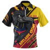 Adelaide Crows Zip Polo Shirt Battlefield Glory Gear