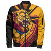 Brisbane Lions Bomber Jacket Battlefield Glory Gear Brisbane Lions Bomber Jacket Battlefield Glory Gear