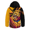 Brisbane Lions Hooded Padded Jacket Battlefield Glory Gear