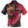 Essendon Zip Polo Shirt Battlefield Glory Gear