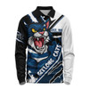 Geelong Cats Long Sleeve Polo Shirt Battlefield Glory Gear