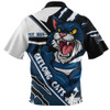 Geelong Cats Zip Polo Shirt Battlefield Glory Gear