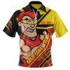 Gold Coast SUNS Zip Polo Shirt Battlefield Glory Gear